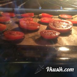Фото рецепта - Закуска из баклажанов, помидоров и моцареллы