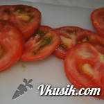 Шаг 1 (Кулинарный рецепт с фото - Горячая закуска из помидор)