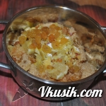 Шаг 9 (Кулинарный рецепт с фото - Блины на молоке с яблочным вареньем (бабушка называет его затиркой))