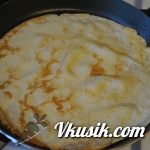 Шаг 7 (Кулинарный рецепт с фото - Блины на молоке с яблочным вареньем (бабушка называет его затиркой))