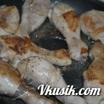 Шаг 1 (Кулинарный рецепт с фото - Домашний рецепт жареных куриных голеней)