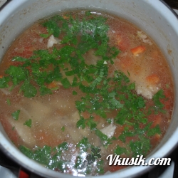 Фото рецепта - Куриный суп с овощами