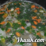 Шаг 4 (Кулинарный рецепт с фото - Суп на говяжем бульоне)